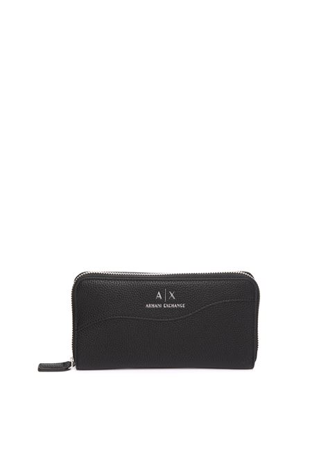 portafoglio logo nero ARMANI EXCHANGE | 948068CC783-00020